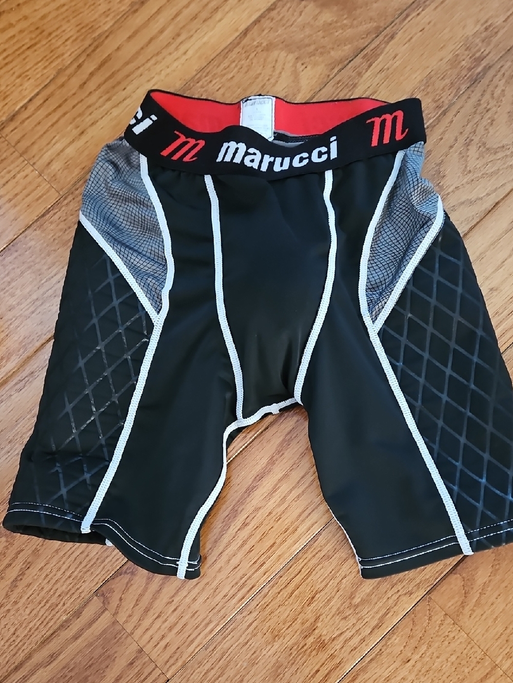 Boy's Black Padded Compression Shorts